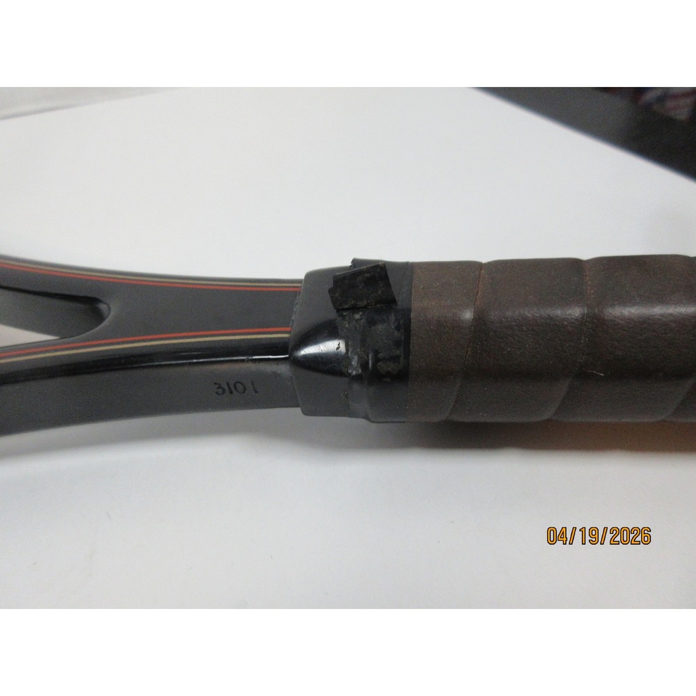AMF Head 4-3/8 L Graphite Edge Tennis Racquet Midsize Black Vintage W/Cover 3101 - Picture 8 of 8